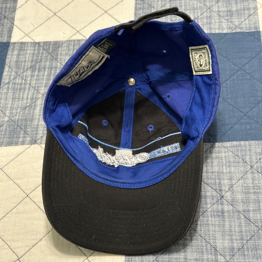 Orlando Magic Hat 47 Twins Hardwood Classics NBA Basketball Cap Blue Black OSFA - Picture 6 of 8